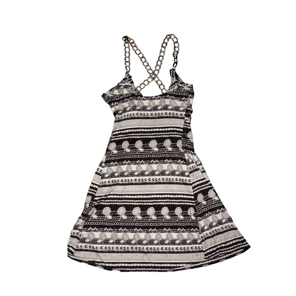 HALTER MINI DRESS - SKY